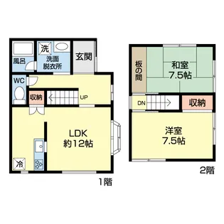 群馬県前橋市前箱田町【一戸建】の間取り