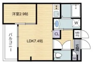 シーエムトワ【4階】の間取り