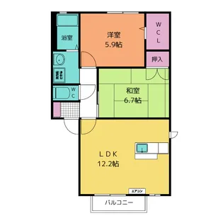 セントフォーレス F【2階】の間取り