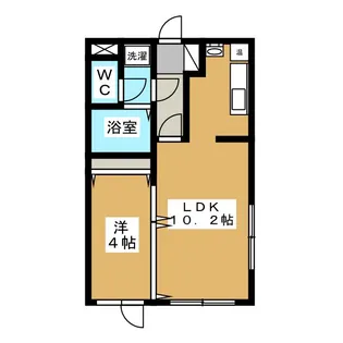 フェリーチェあきる野【1階】の間取り