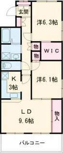 オーブドゥ長山【3階】の間取り