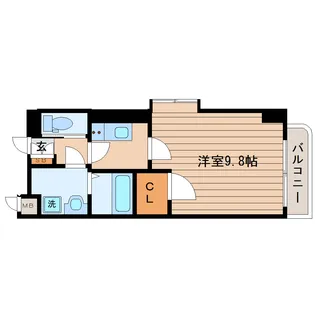 アンソレイユ河原町【4階】の間取り