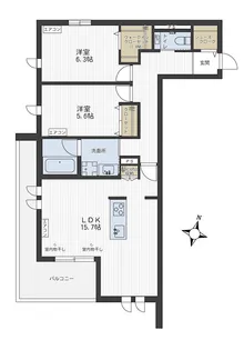 プリムヴェール【2階】の間取り