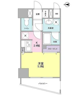 プレディアスタイル横濱沢渡【1階】の間取り