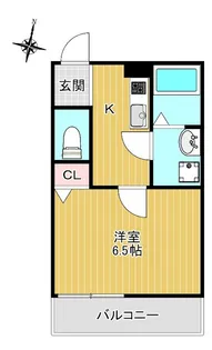 ブルーハイツ与野【1階】の間取り