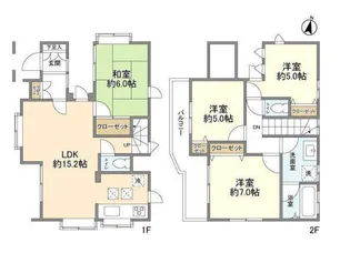 東京都国分寺市北町4【一戸建】の間取り