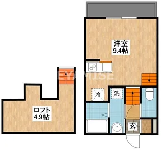 modern palazzo諫早Canta【1階】の間取り