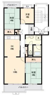 えびな国分団地6号棟【5階】の間取り