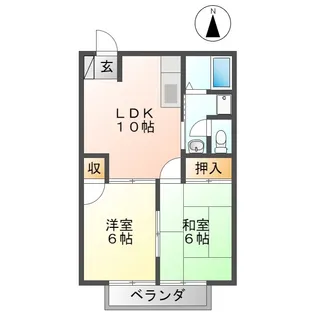 メゾン華I【2階】の間取り