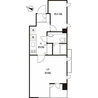 東京都港区西麻布1【マンション】の間取り
