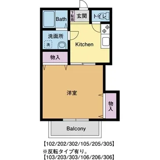 ドゥエ フェリーチェ【1階】の間取り