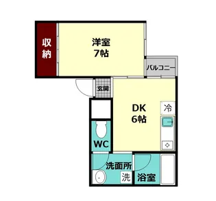 ヴィル.コンフォート大宮【4階】の間取り