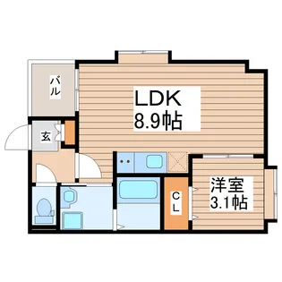 アストレア長町【1階】の間取り