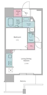 レジディア中延【5階】の間取り