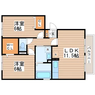 シェレンバーム【3階】の間取り