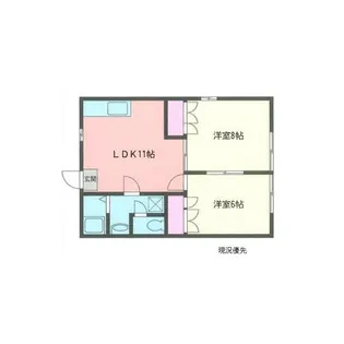 仲居ハイツIII【2階】の間取り