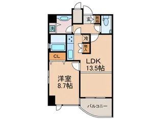 メロディーハイム二条城【6階】の間取り