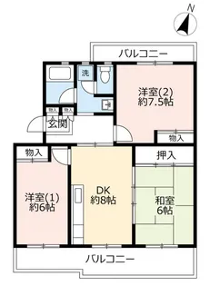 UR真美ヶ丘6丁目【1階】の間取り