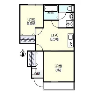 ロッコレジデンス【1階】の間取り