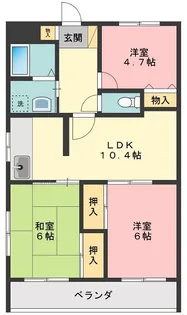 パティオグランデ【2階】の間取り