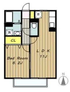 神奈川県相模原市緑区東橋本2【アパート】の間取り