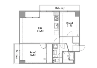 福岡県久留米市本町【マンション】の間取り