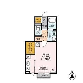 アネシスエコ常盤台【1階】の間取り