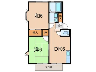 オークハイツ【1階】の間取り