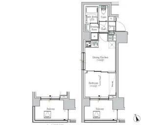 東京都台東区柳橋1【マンション】の間取り