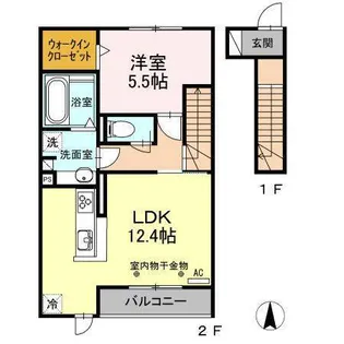 テゾーロ【2階】の間取り