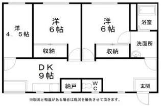 奈良県大和高田市旭北町【アパート】の間取り