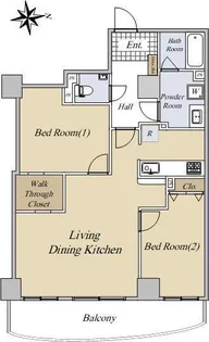 グラン・フェルティ夕陽ケ丘【9階】の間取り