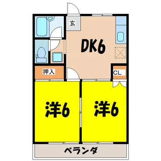 ルミネ・K【2階】の間取り