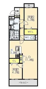 T・フェアリートキワ【2階】の間取り