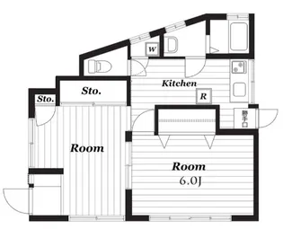 倉田荘【1階】の間取り