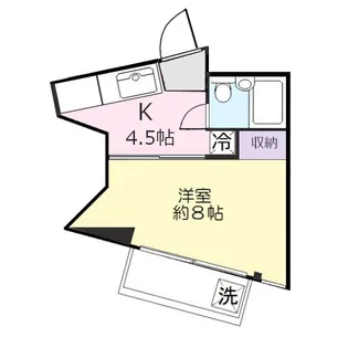 サンライズ大原【2階】の間取り