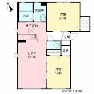 パトリー安心院 B棟【2階】の間取り