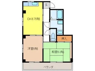 メゾン華【1階】の間取り