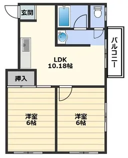 パインコート大淀【4階】の間取り