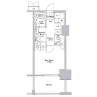 コンフォリア渋谷WEST【7階】の間取り