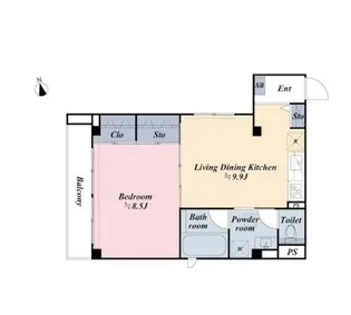 Keepers 六本木【2階】の間取り