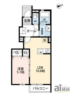 東京都東久留米市小山5【アパート】の間取り