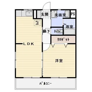 アヴェニール大場【1階】の間取り