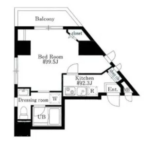 ププレMIYA八丁堀【4階】の間取り