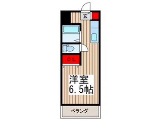 狭山ヶ丘駅 徒歩4分 女性限定 1R マンション【2階】の間取り