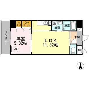 スペチアーレ【8階】の間取り