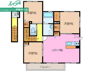 秋桜タウンD・E棟【2階】の間取り