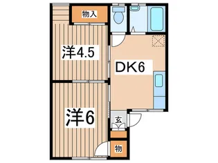 ベルメゾン鎌倉【1階】の間取り