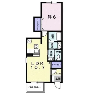 フェリーチェ A棟【1階】の間取り