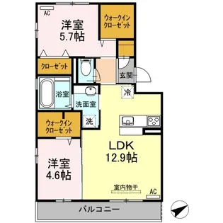 恩田ヒルズ【2階】の間取り